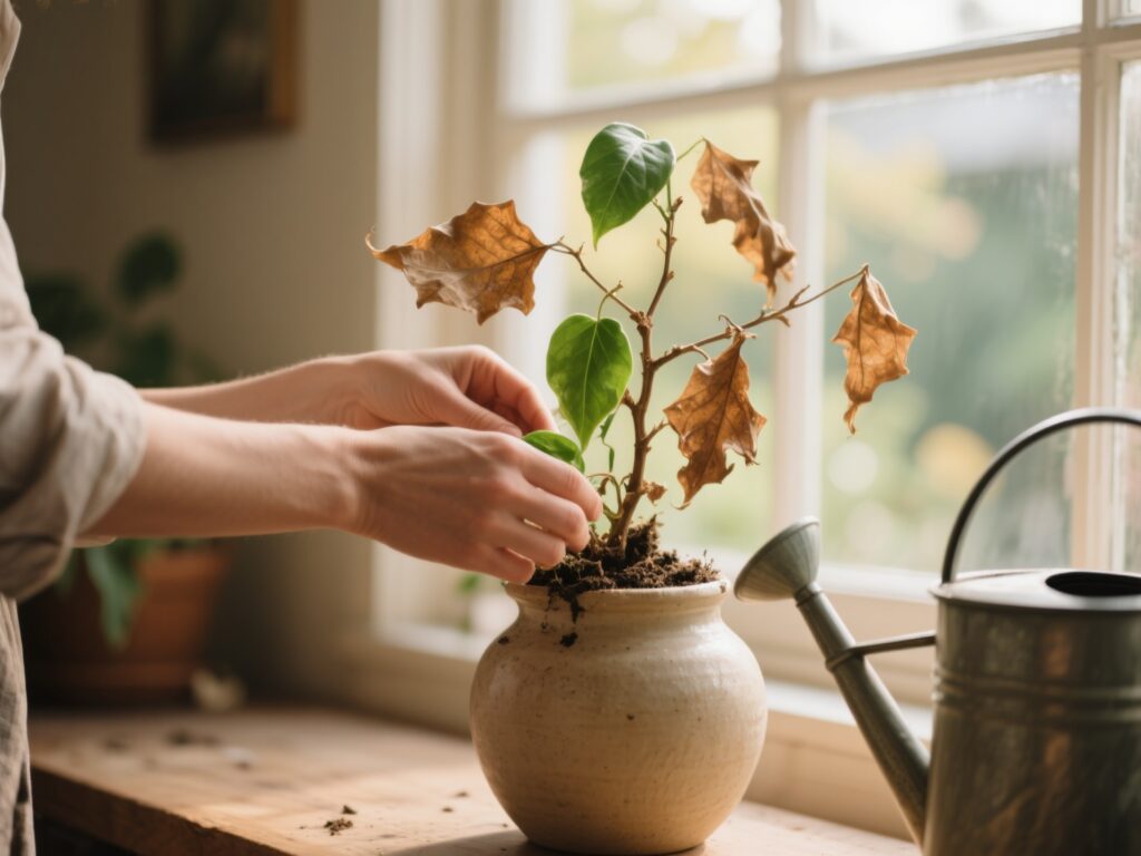 Como recuperar plantas secas ou doentes