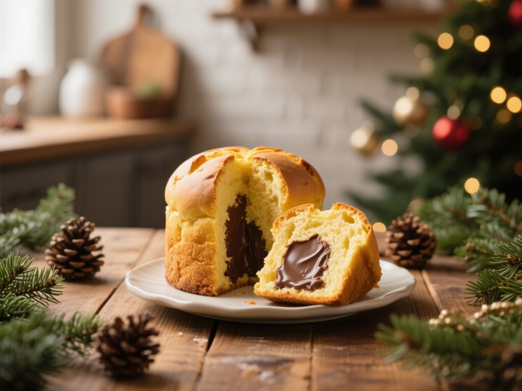 Receita de Panetone Recheado Caseiro