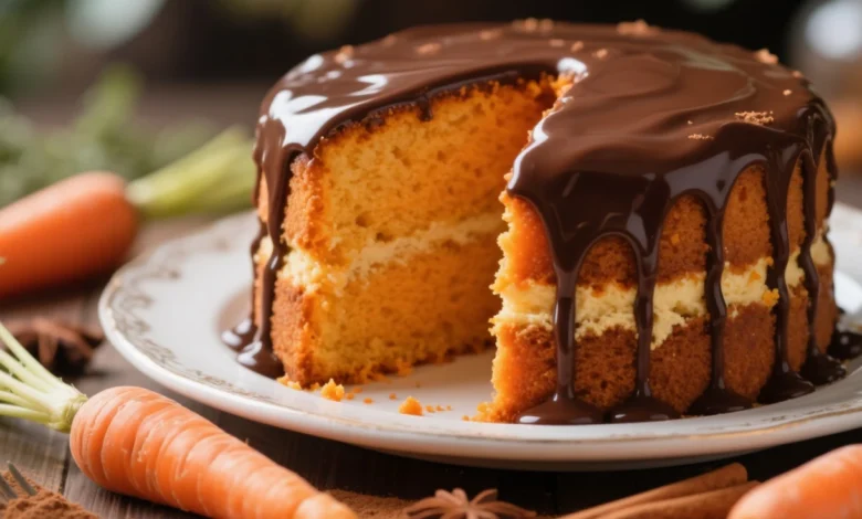 Receita de bolo de cenoura fofinho com cobertura de chocolate