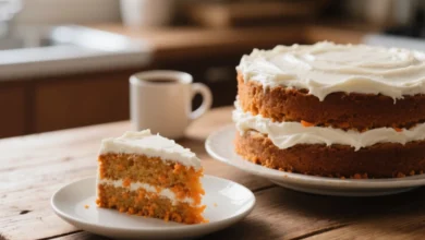 Receita de carrot cake americano com cobertura de cream cheese