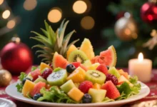 Receita Salada Tropical Natalina Leve, Colorida E Cheia De Frescor
